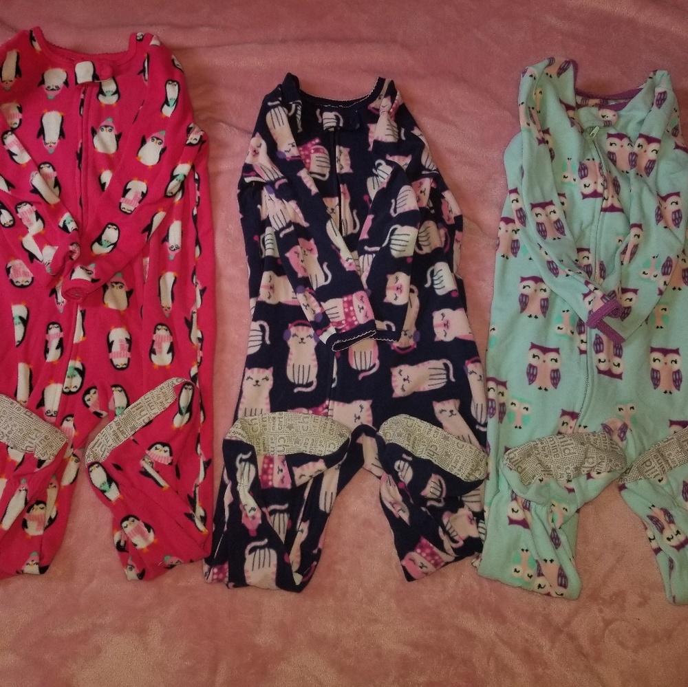 Bundle of 3 Footie Pajamas
